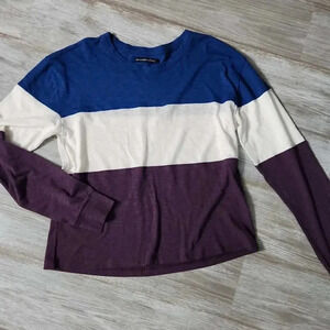 NWOT Abercrombie Color Block Long Sleeve Cropped Tee